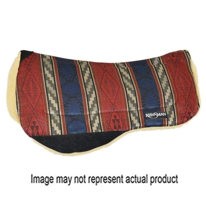 Reinsman Saddle Pad, 3/4 in Thick, Fleece/Herculean Fabric, Diablo Red