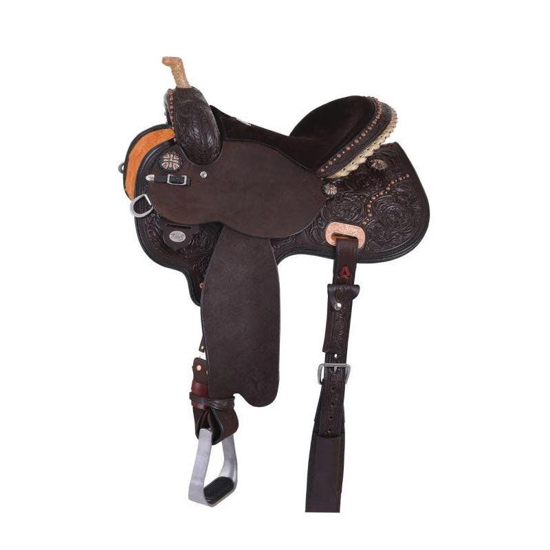 Circle Y Kenda Lenseigne Saddle, 14-1/2 In., Wide Bar