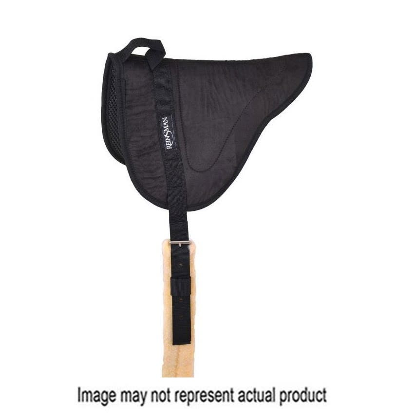 Reinsman Tacky Too Saddle Pad, 1/2 in Thick, Microsuede, Black