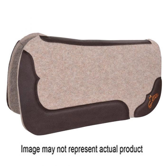 Reinsman Sharon Camarillo Saddle Pad, 3/4 in Thick, Wool, Brown