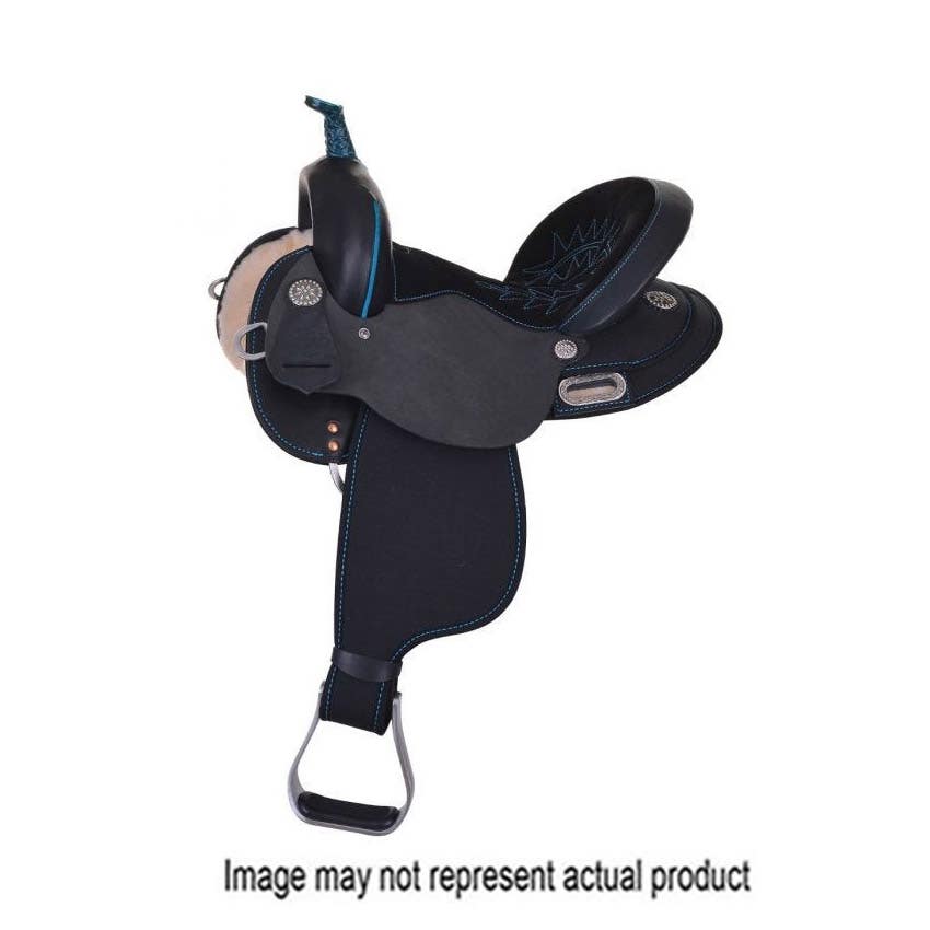 Circle Y Mercury Cordura Leather Saddle, 13 In.