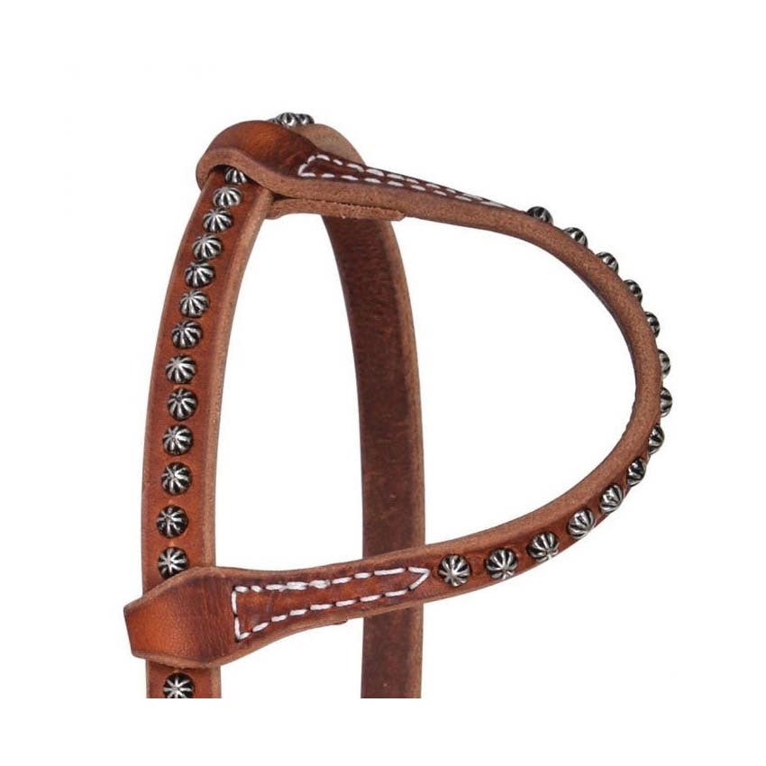 Reinsman Headstall, Spot One-Ear, Leather, Rosewood