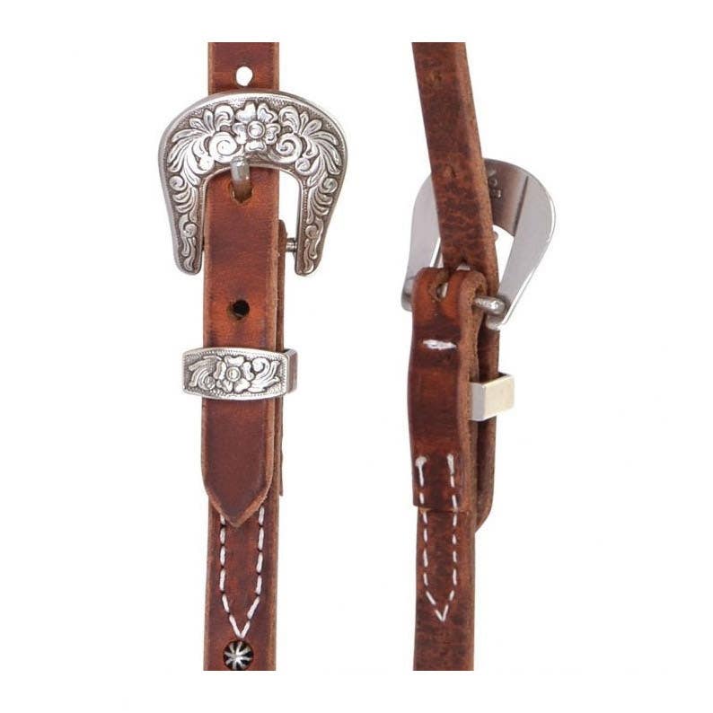Reinsman Headstall, Spot One-Ear, Leather, Rosewood