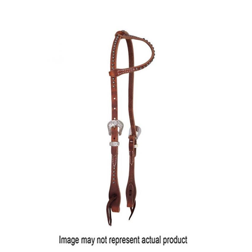Reinsman Headstall, Spot One-Ear, Leather, Rosewood