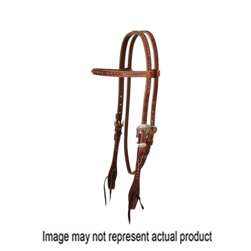 Reinsman Browband Headstall, Spot, Leather, Rosewood