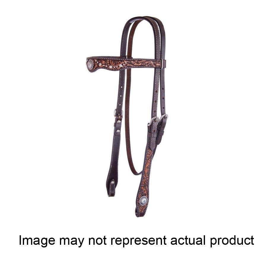 Reinsman Browband Headstall, Acorn Oak, Vintage