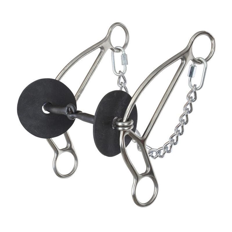 Reinsman Josey Banana Gag Bit, 5-1/2 in Mouth, Sweet Iron