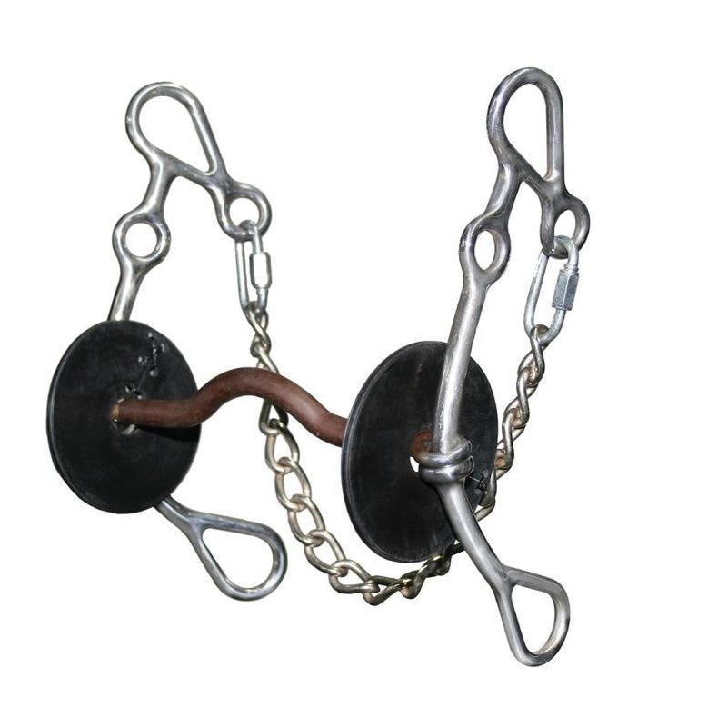 Reinsman Josey Go-Around Bit, 5 in Mouth, Sweet Iron, Brown