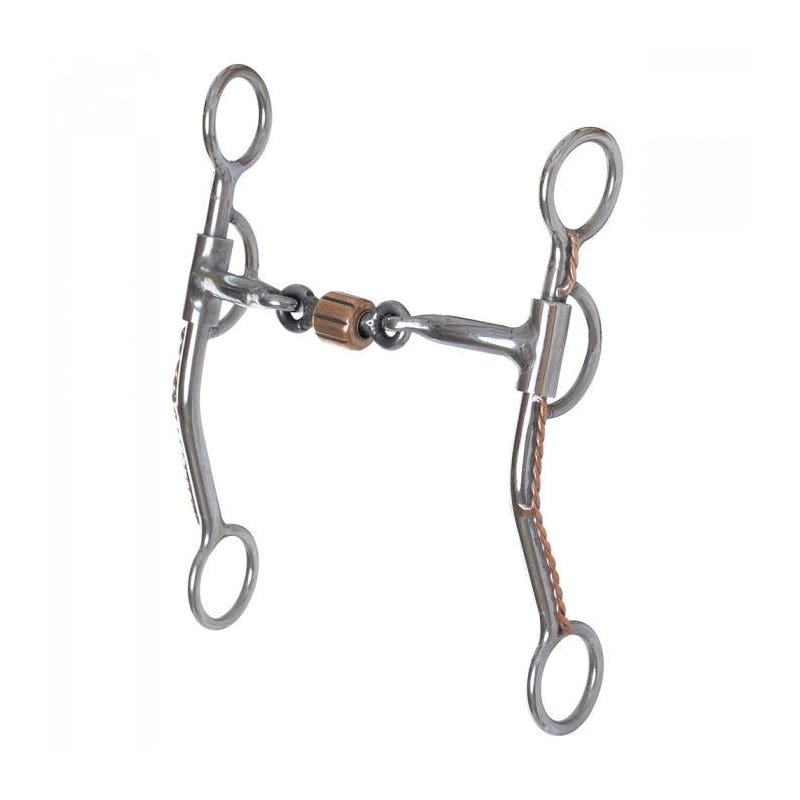 Reinsman Curb Western Bit, 5 in Mouth, Copper/Sweet Iron
