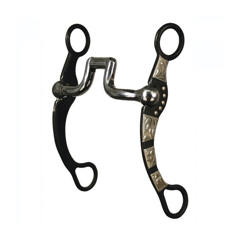 Reinsman Curb Roper Bit, 5 in Mouth, German Silver