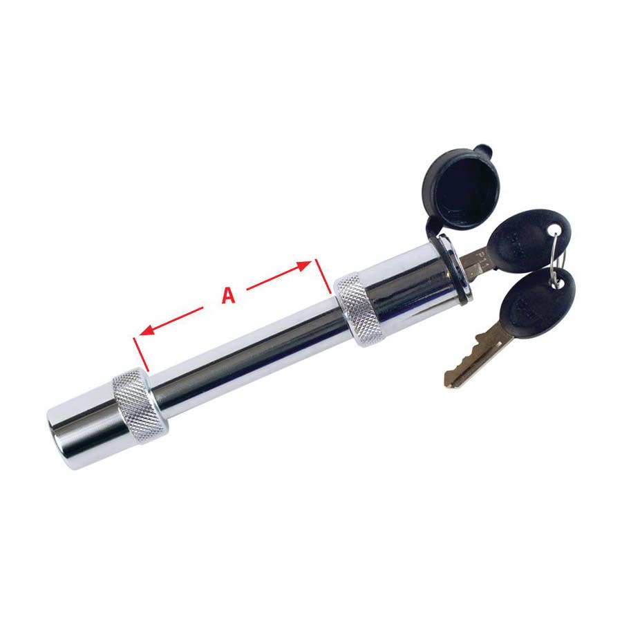 Uriah Products UT205810 Locking Hitch Pin, 5/8 in Dia Pin, Steel, Chrome