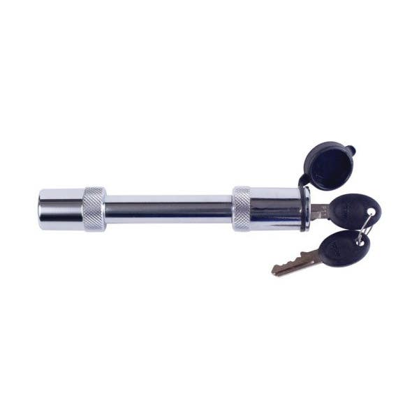 Uriah Products UT205810 Locking Hitch Pin, 5/8 in Dia Pin, Steel, Chrome