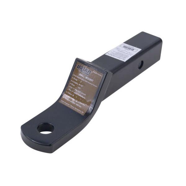 Uriah Products UT620002 Ball Mount, 10 in L, 2 in Drop, 1 in Rise, Steel, Black Enamel/Powder-Coated