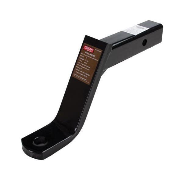 Uriah Products UT620006 Ball Mount, 11-1/2 in L, 6 in Drop, 5 in Rise, Steel, Black Enamel/Powder-Coated