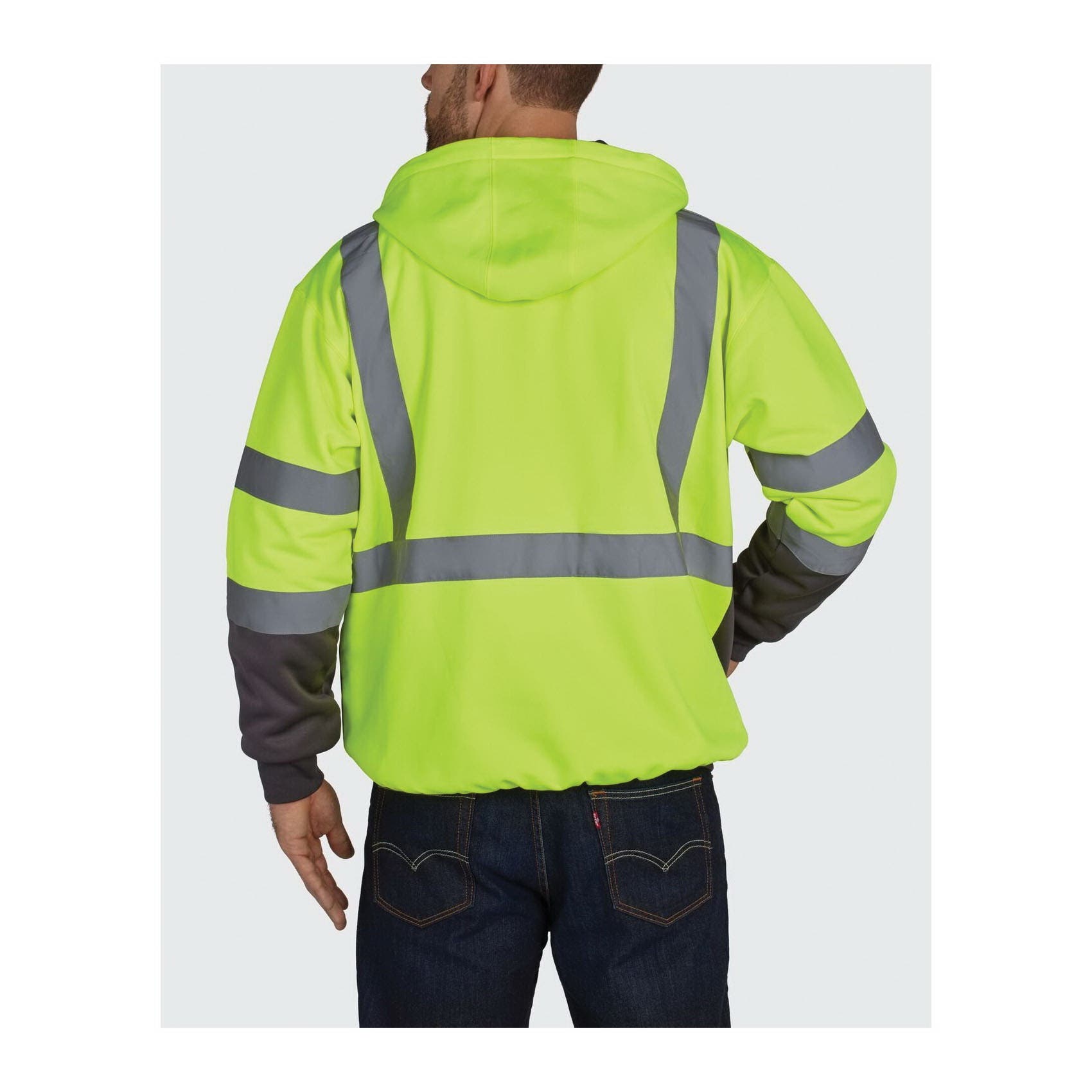 Utility Pro UHV425-YEL-3XL Soft Shell Hoodie, 3XL, Men's, Fits to Chest Size: 54 to 56 in, Polyamide/PTFE