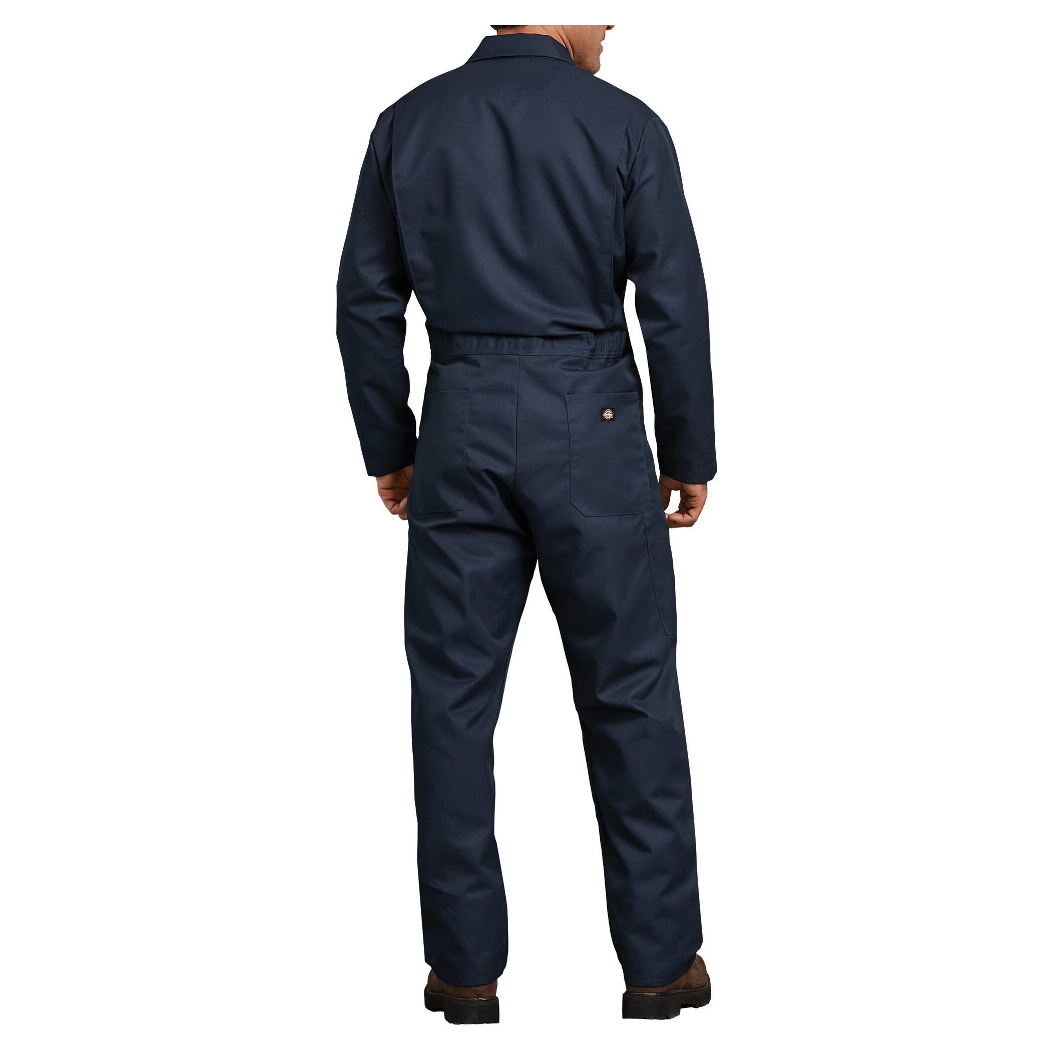 Dickies Coveralls, 3XL, Fits to Chest Size: 54 to 56 in, Cotton/Polyester/Twill, Dark Navy Blue, Regular