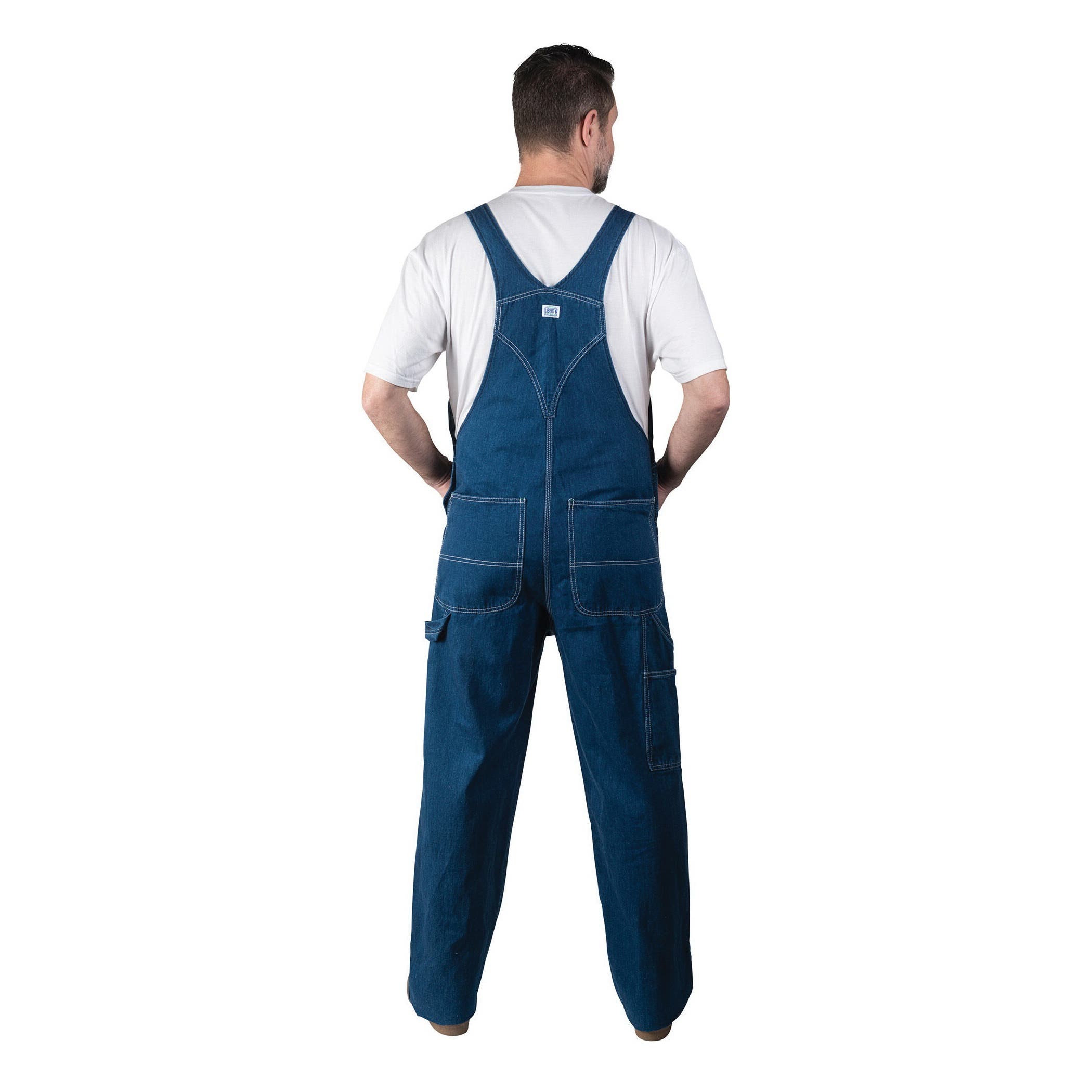 Liberty Men's Bib Overalls, Stonewash Blue, 38X34