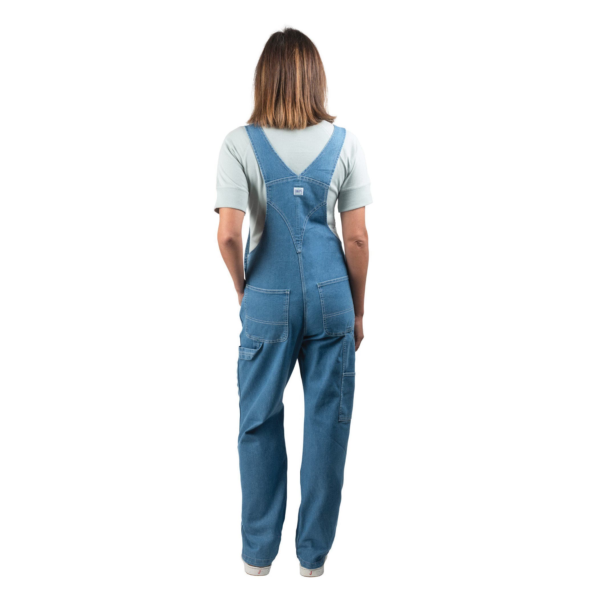 Liberty Women's Bib Overalls, Light Stone Washed, Small