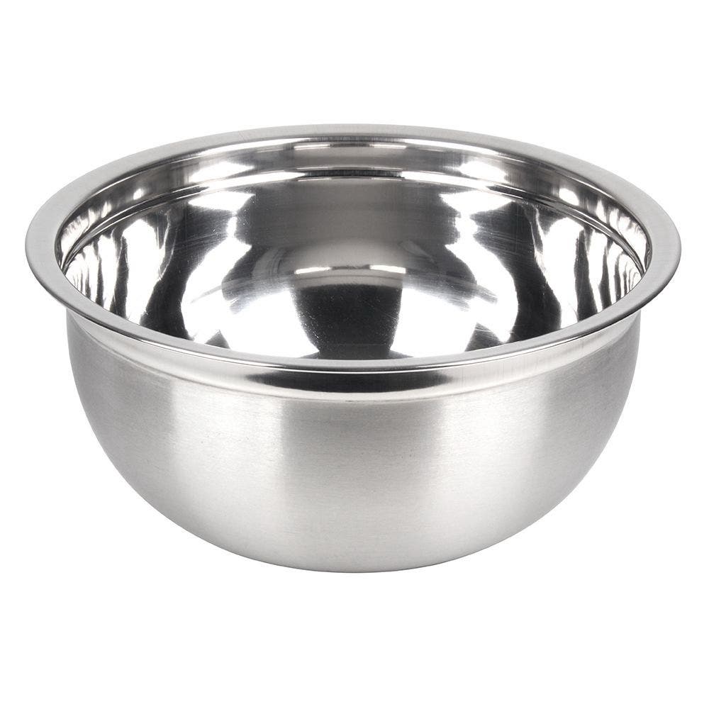Lindy's Heavy-Duty Bowl, 16 qt Capacity, 15.13 in Dia, Stainless Steel, Silver, Polished