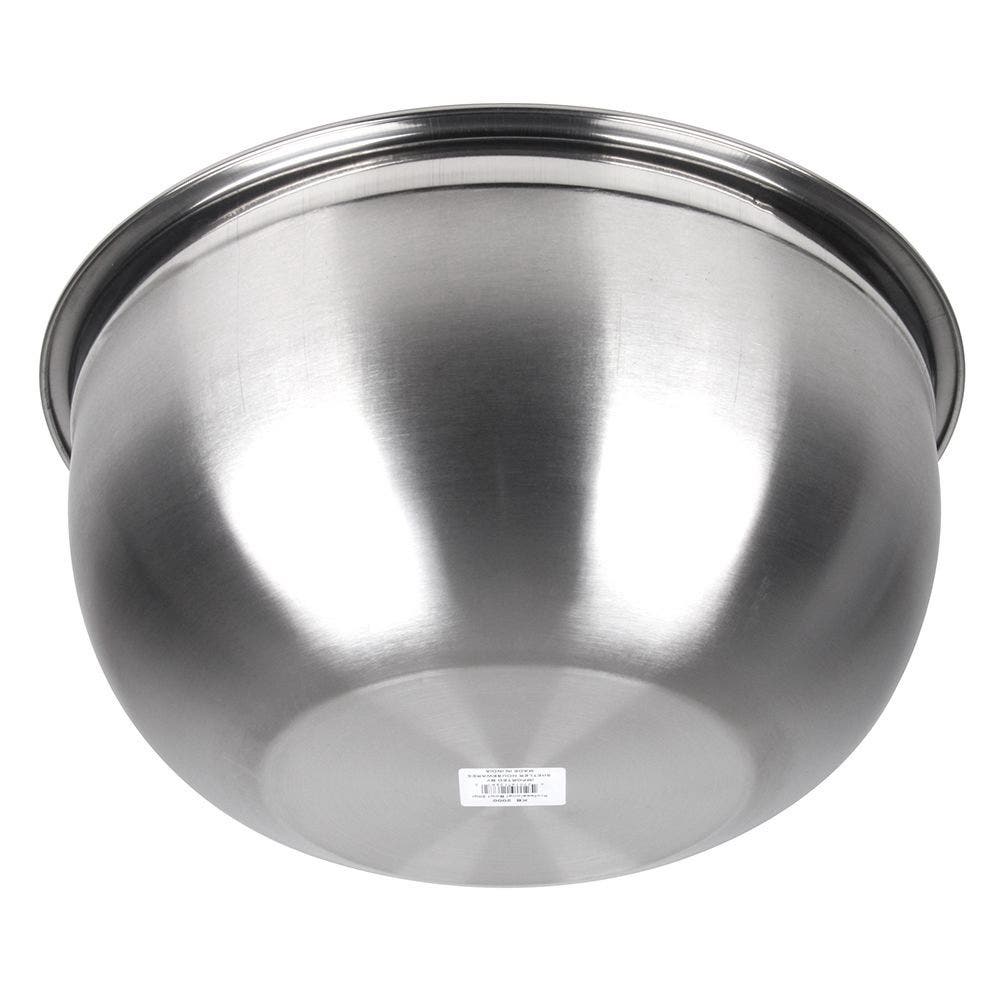 Lindy's Heavy-Duty Bowl, 20 qt Capacity, 16.69 in Dia, Stainless Steel, Multi-Color, Polished