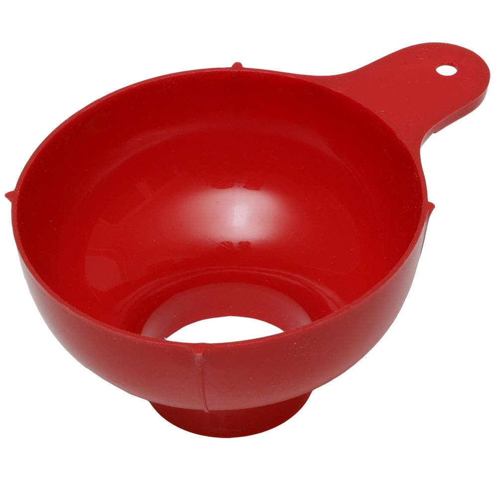 VKP Canning Funnel, Plastic, Red