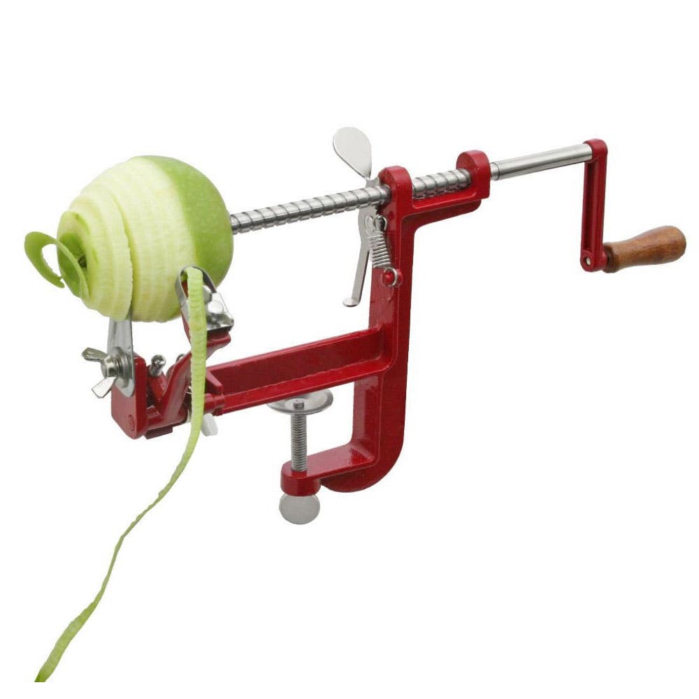 VKP Apple Peeler, 1/4 in Cutting Capacity, Cast Iron, Red