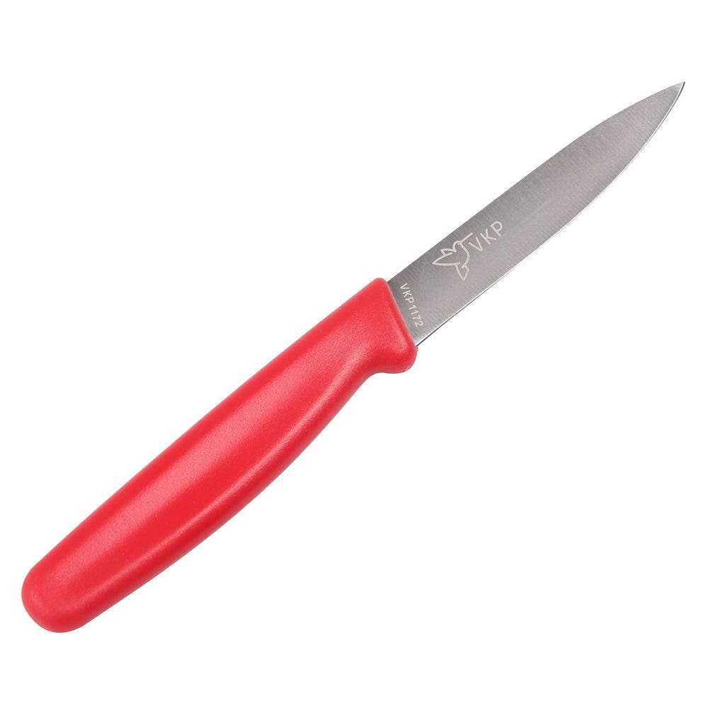 VKP Paring Knife - 3.5" Stainless Steel Straight Edge Blade - Comfort Grip Handle