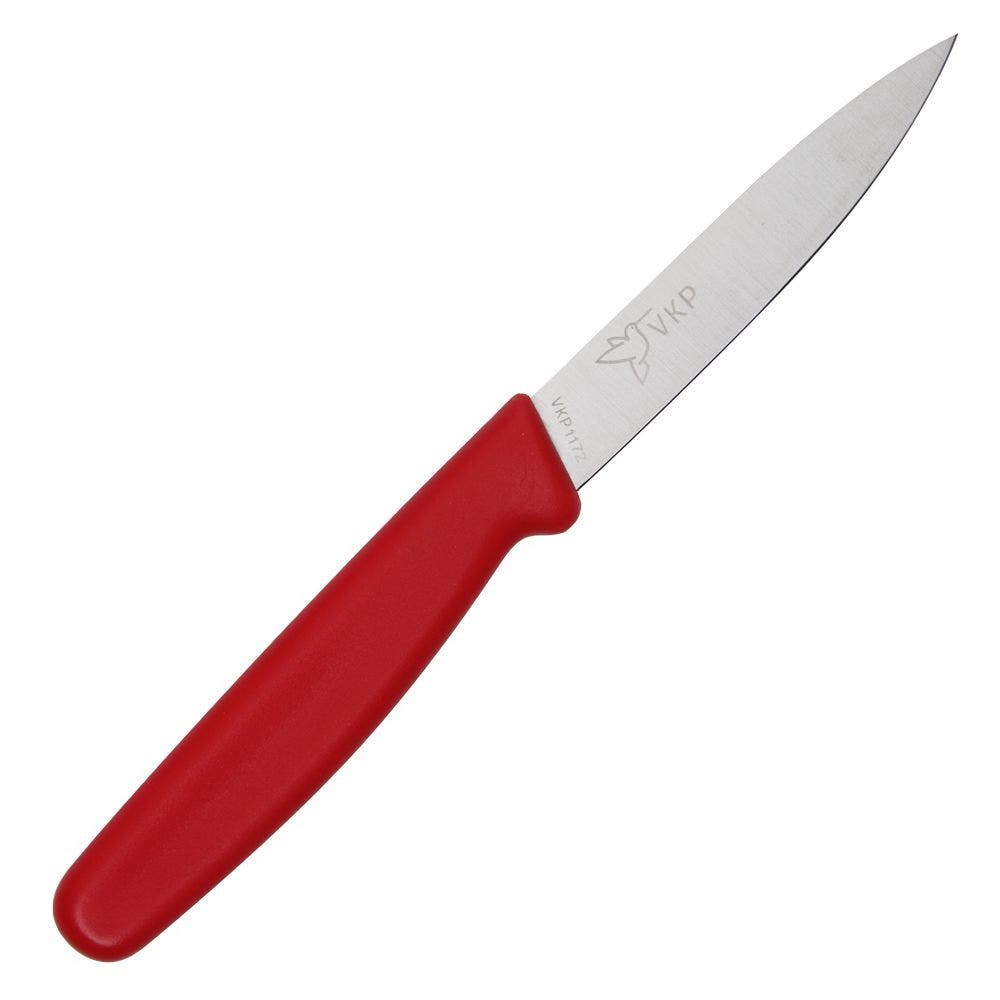 VKP Paring Knife - 3.5" Stainless Steel Straight Edge Blade - Comfort Grip Handle