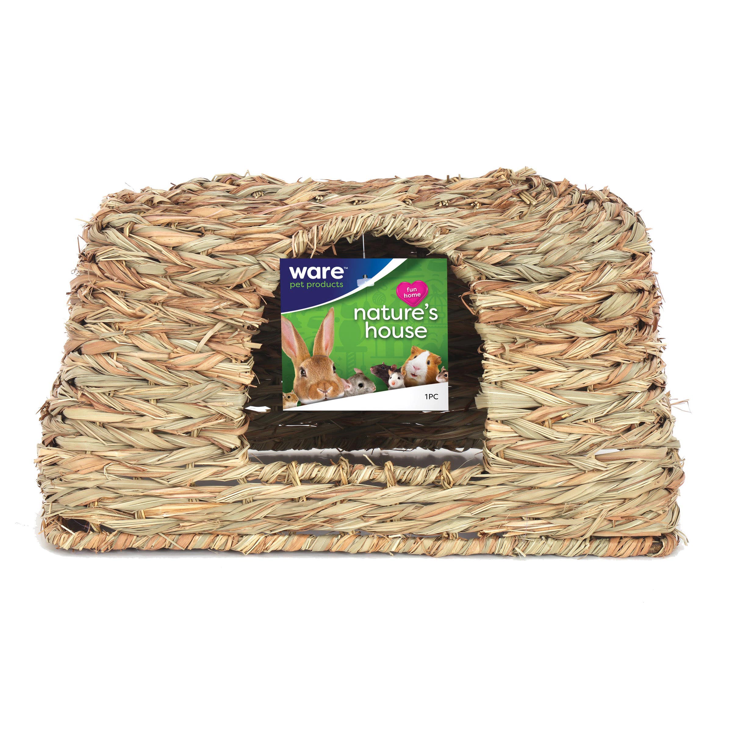 Ware 13060 Rabbit Nature's House, 15-3/4 in W, 9 in D, 9-1/4 in H, L, Grass, Green