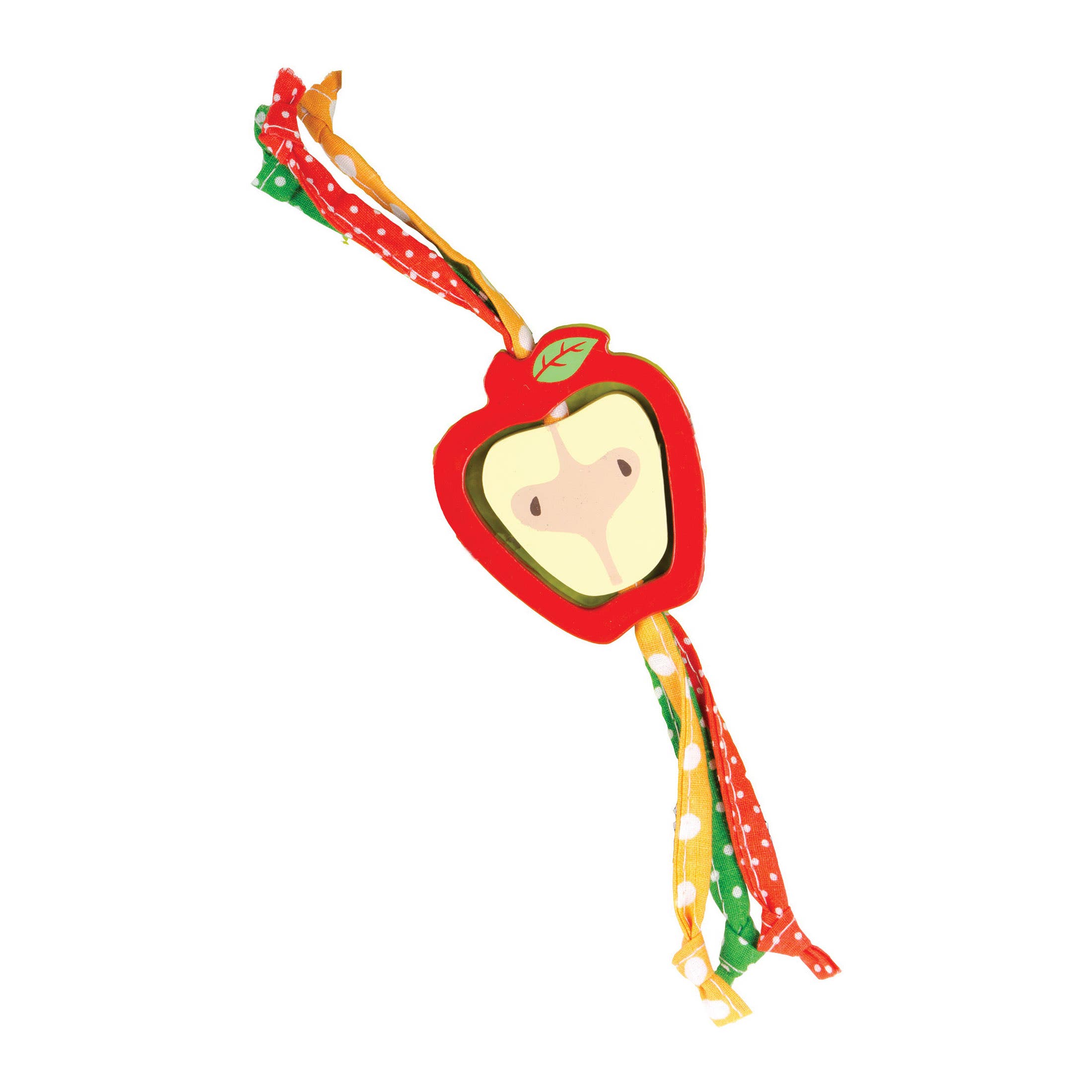 Ware 13064 Tug-n-Toss Apple Chew, Cotton/Wood, 8 in H x 4 in W x 1/2 in D Dimensions