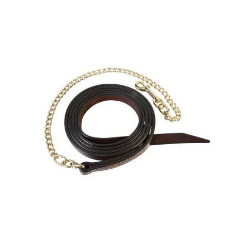 Weaver Leather Horse Lead with Chain, 6 ft L, Leather Line, Mahogany