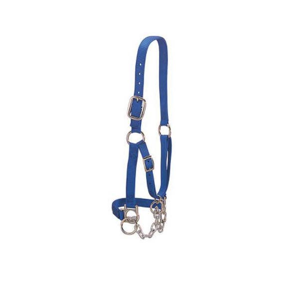 Weaver Livestock Cow Halter, M, Nylon, Blue