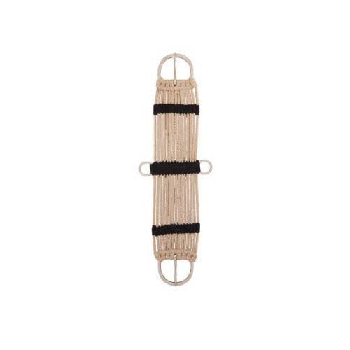 Weaver Leather Horse Strand Cinch, 24 in, 5 in W, Rayon, Black/Tan