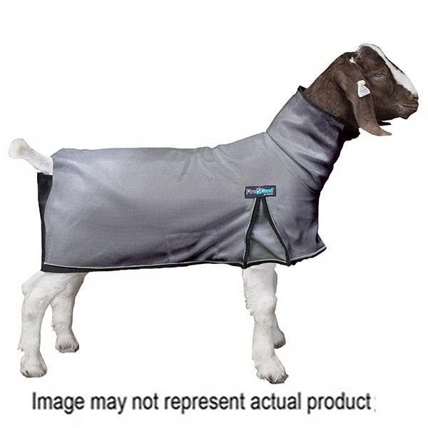 Weaver Livestock ProCool Goat Blanket, M, Gray, Ring, Snap Closure