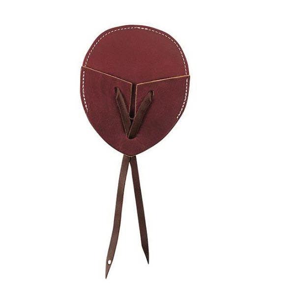 Weaver Leather Cinch Guard, Fleece/Leather, Burgundy
