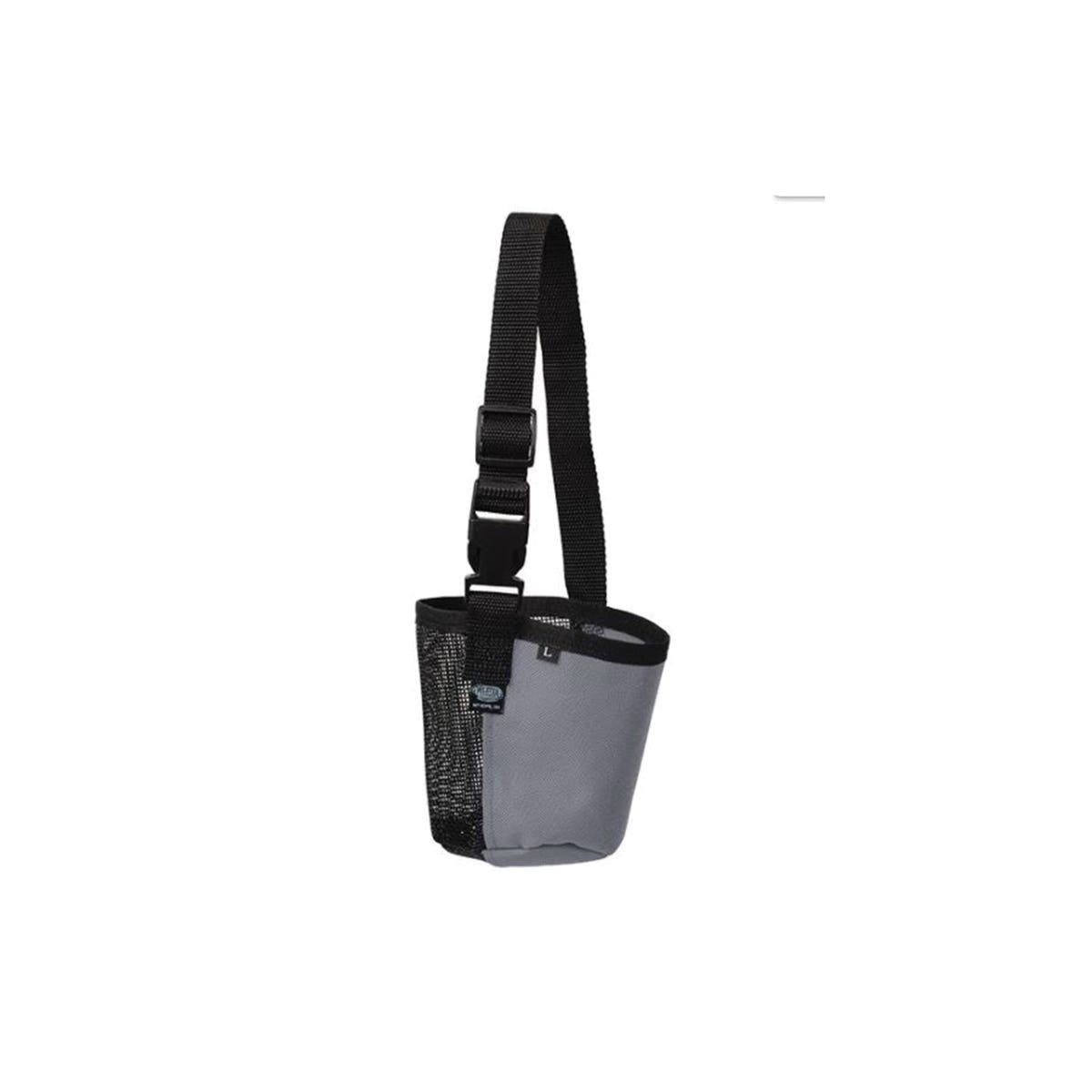 Weaver Livestock Deluxe Adjustable Sheep/Goat Muzzle, Heavy-Duty, Cordura/Vinyl, Gray