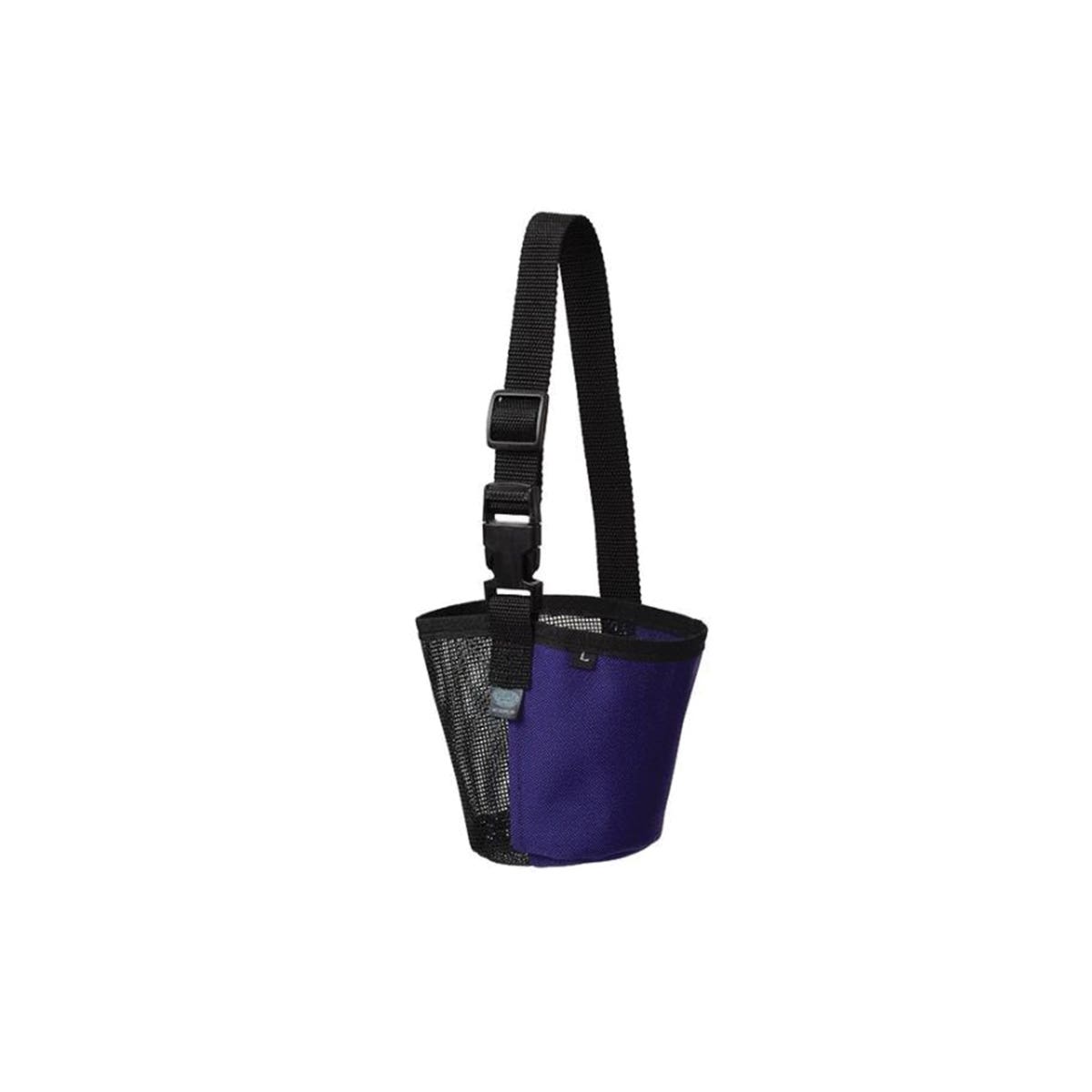Weaver Livestock Deluxe Adjustable Sheep/Goat Muzzle, Heavy-Duty, Cordura/Vinyl, Purple