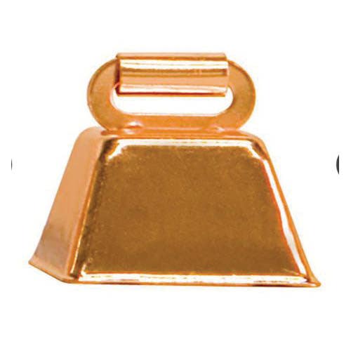 Weaver Livestock Cow Bell, 1-1/4 in Bell, Steel, Copper