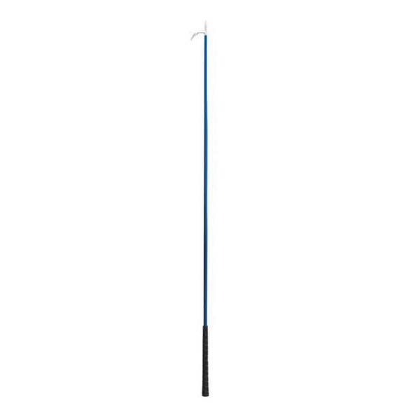Weaver Livestock Cattle Show Stick with Handle, Rubber Handle, Comfort Grip Handle, Blue - 761269