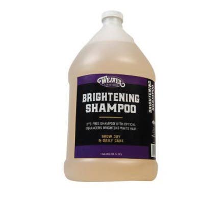 Weaver Livestock Brightening Shampoo, Liquid, Clear, Apple, 1 gal Bottle