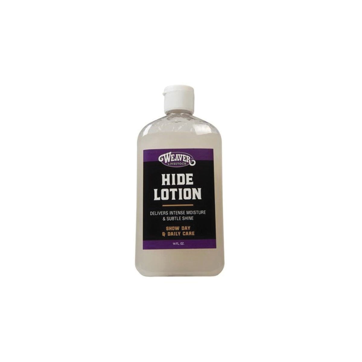 Weaver Livestock Hide Lotion Daily Care Moisturizer, Liquid, Hazy Gray, Baby Powder Aroma, 14 fl-oz