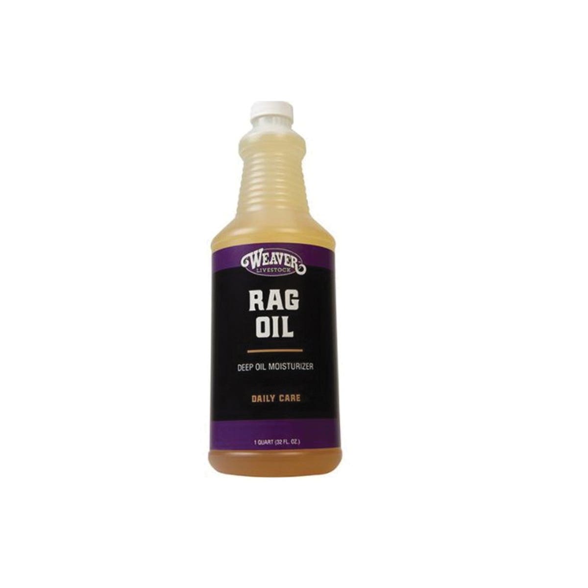 Weaver Livestock Rag Oil Moisturizer, Liquid, Amber/Yellow, Bay Rum Aroma, 1 qt