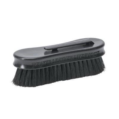 Weaver Livestock Pig Face Brush, Polypropylene Bristle, Plastic, Black