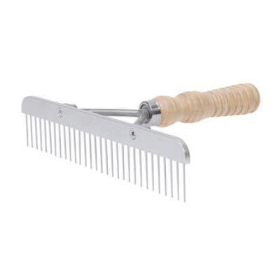 Weaver Livestock Comb, Stainless Steel Bristle, Wood