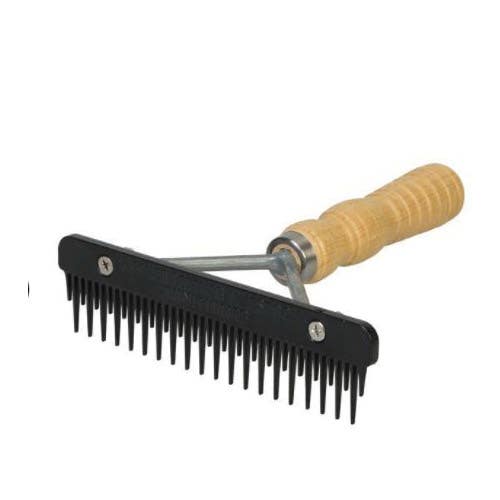 Weaver Livestock Fluffer Comb, Wood, Black