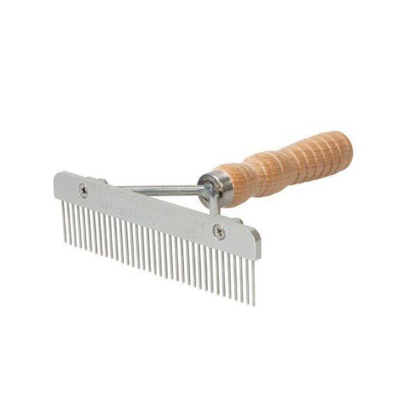 Weaver Livestock Show Comb, Stainless Steel Bristle, Wood