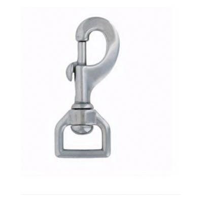 Weaver Leather Swivel Snap, Barcoded, Flat, Brass, Chrome, 1/PK - 43794