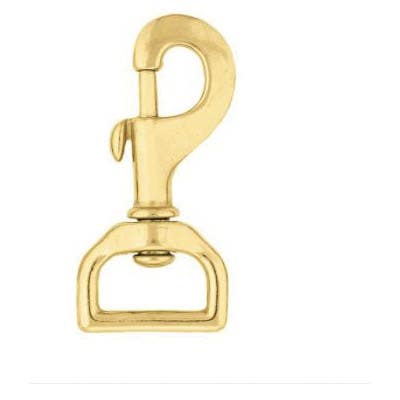 Weaver Leather Swivel Snap, Barcoded, Flat, Brass - 43795