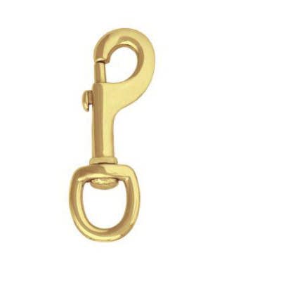 Weaver Leather Swivel Snap, Barcoded, Round, Brass