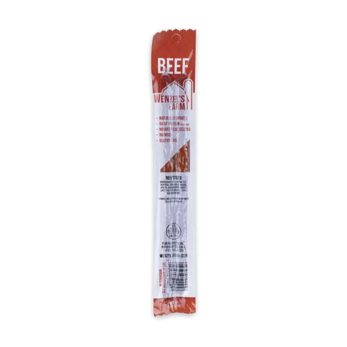 Wenzel's Farm Beef Stick, Smoked, 2 oz